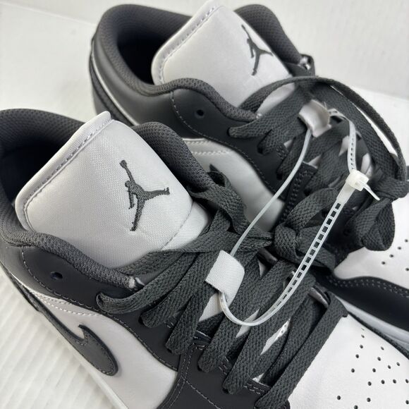 Nike Air Jordan 1 Low Shoes Iron Gray Summit White 553558-044 Men's 9.5 NEW - Picture 8 of 11